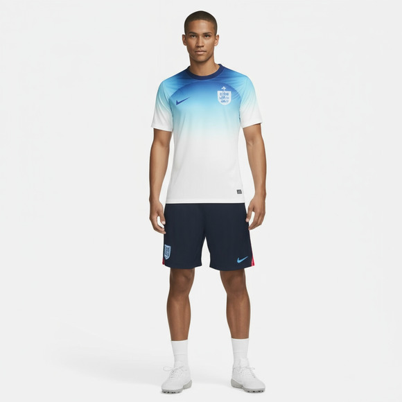 Nike Training Jersey Mens Size Small White Blue England Home Kit DriFIT Athletic - Picture 1 of 11
